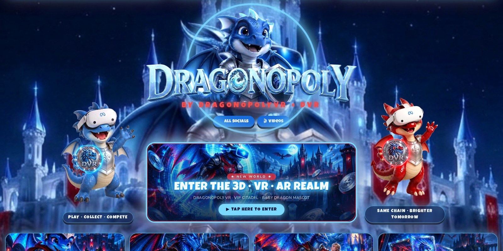 The Dragonopoly website homepage